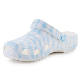 Klapki Crocs Classic Gingham Clog 211006-16S białe 8