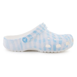 Klapki Crocs Classic Gingham Clog 211006-16S białe 11