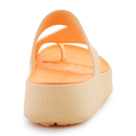 Japonki Crocs Getaway Platform Toe Loop 210834-78Z pomarańczowe 10