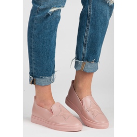 Różowe Slipony Z Gwiazdą 1