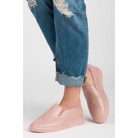 Różowe Slipony Z Gwiazdą 2
