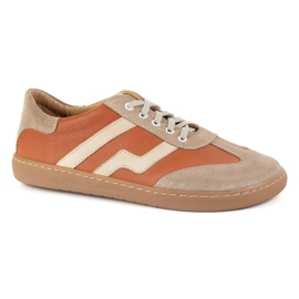 Buty barefoot damskie skórzane Olivier Eliza rude pomarańczowe 2
