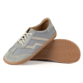 Buty barefoot damskie skórzane Olivier Eliza szare 5