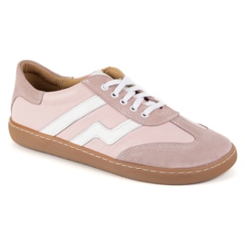 Buty barefoot damskie skórzane Olivier Eliza różowe 3