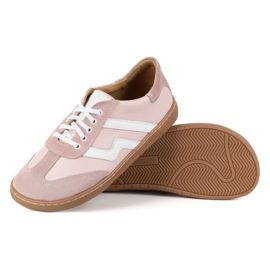 Buty barefoot damskie skórzane Olivier Eliza różowe 6