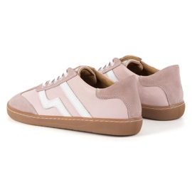 Buty barefoot damskie skórzane Olivier Eliza różowe 7