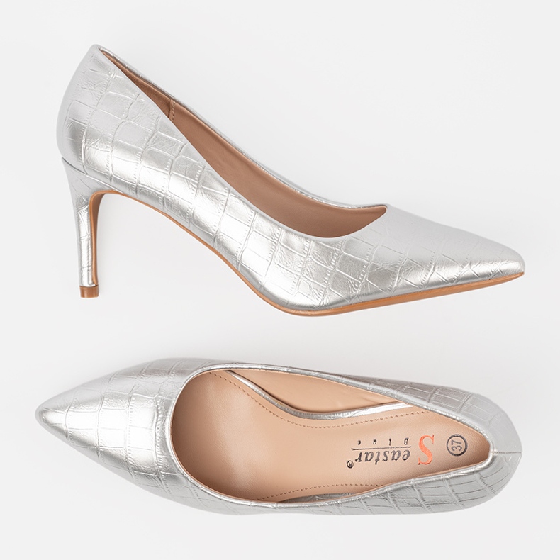 Seastar Srebrne czółenka damskie srebrny 2