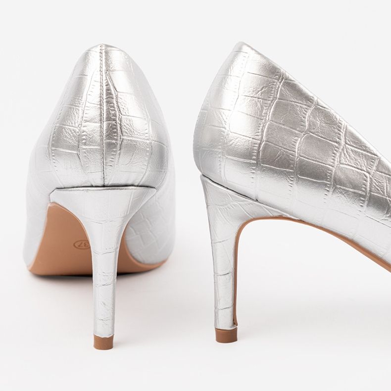 Seastar Srebrne czółenka damskie srebrny 1