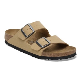 Klapki Birkenstock Arizona Bs Birko-Flor Nubuk 1029170 beżowy 1
