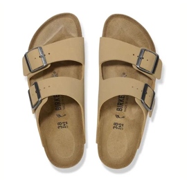 Klapki Birkenstock Arizona Bs Birko-Flor Nubuk 1029170 beżowy 3