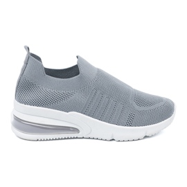 Buty sportowe wsuwane szare 3
