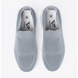 Buty sportowe wsuwane szare 4