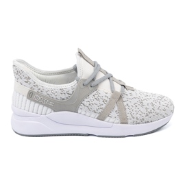 Buty sportowe biało-szare białe 1