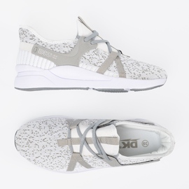 Buty sportowe biało-szare białe 4
