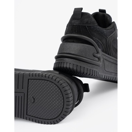 Sneakersy damskie z koronką czarne 1