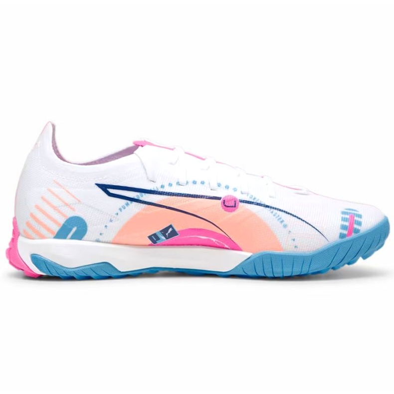 Buty piłkarskie Puma Ultra 5 Match Vol.Up Tt 108091-01 białe 3