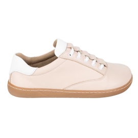 Sneakersy barefoot damskie Maja Olivier – anatomiczne buty skórzane pudrowy róż różowe 2