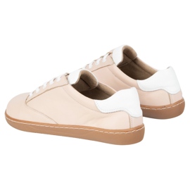 Sneakersy barefoot damskie Maja Olivier – anatomiczne buty skórzane pudrowy róż różowe 5