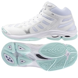 Buty do siatkówki Mizuno Wave Voltage 2 Mid W V1GC246545 białe 1