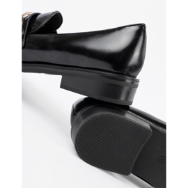 Seastar Czarne lakierowane mokasyny z perełkami 1