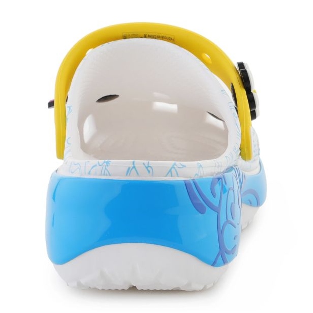 Damskie klapki Crocs Smurfs Platform clog 210822-90H białe 5