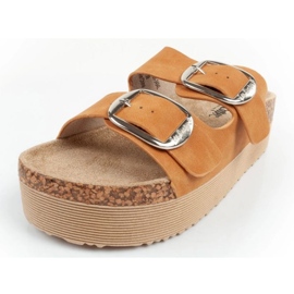 Klapki Lee Cooper LCW-25-35-3494L brązowe 3