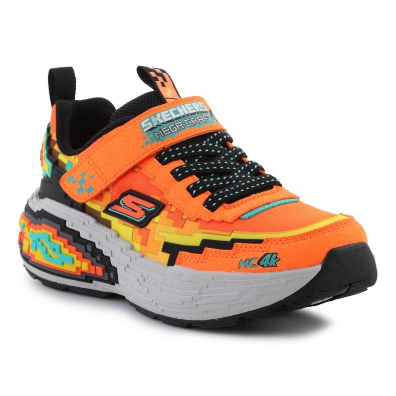 Buty Skechers Mega-Craft 4K Jr 402160L-ORBK pomarańczowe 1