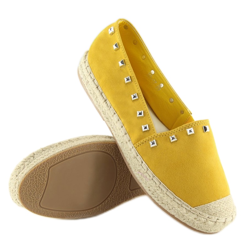 Espadryle damskie żółte 99-17 Yellow 1