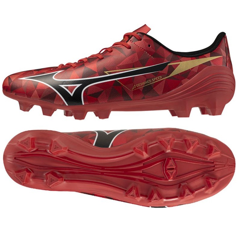 Buty Mizuno Alfa Ii Select Fg P1GA256560 czerwone 1