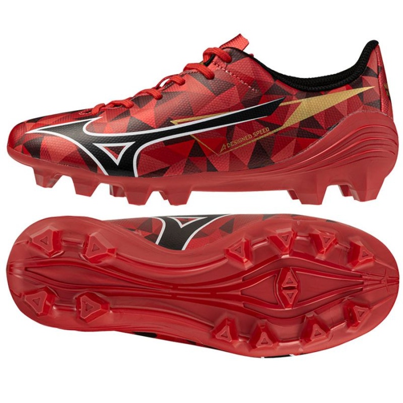 Buty Mizuno Alfa Ii Select Jr Fg P1GB256560 czerwone 1