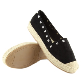 Espadryle damskie czarne 99-17 black 2