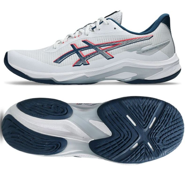 Buty Asics Netburner Ballistic Ff 4 M 1051A088 101 białe 1
