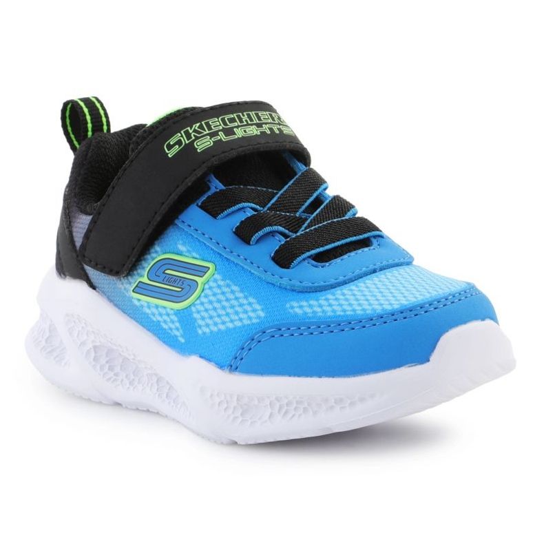 Buty Skechers Meteor-Lights - Krendox Jr 401495N-BKBL niebieskie 1