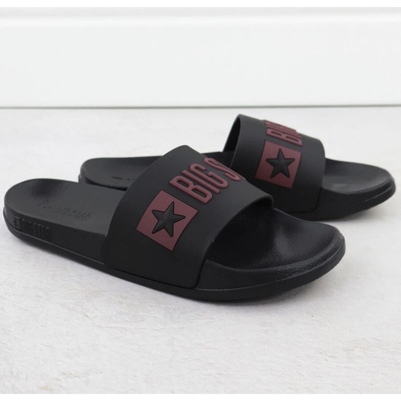 Klapki Big Star W SS274708 INT2153A czarne 2