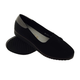 M.Daszyński Półbuty damskie lycra Daszyński 1625 czarne 3