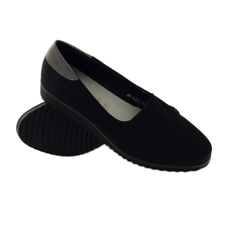 M.Daszyński Półbuty damskie lycra Daszyński 1625 czarne 3