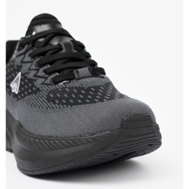 Shelvt Lekkie czarne sneakersy z oddychającą cholewką McArthur 1