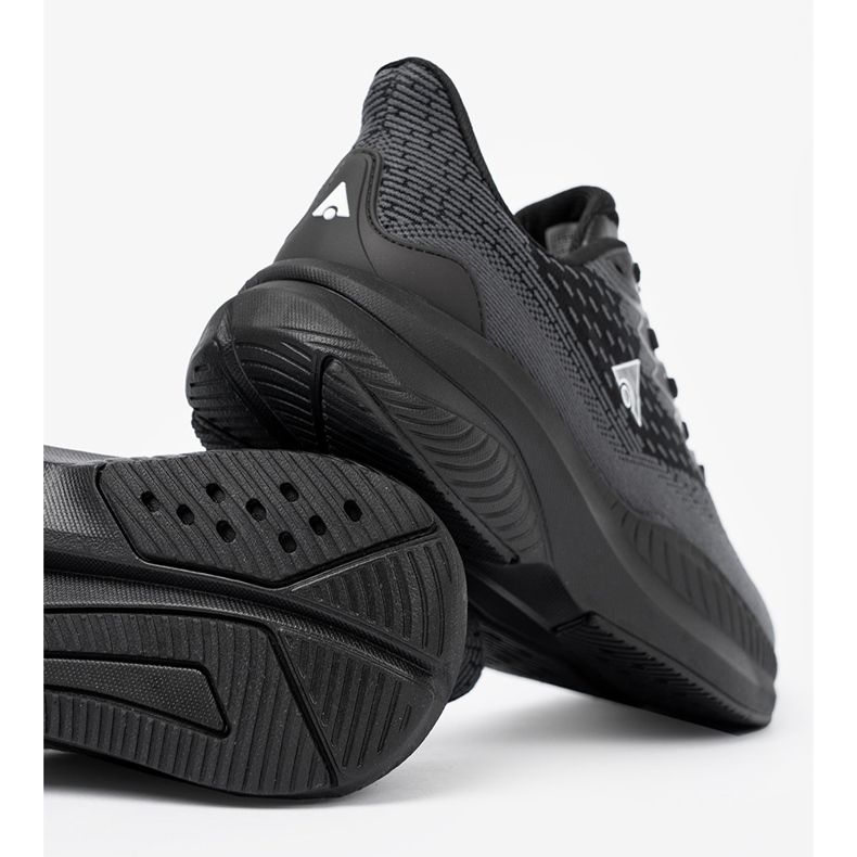 Shelvt Lekkie czarne sneakersy z oddychającą cholewką McArthur 2