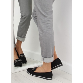 Mokasyny damskie czarne JN-182 black 2
