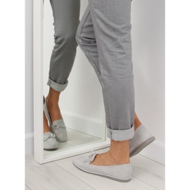 Mokasyny damskie szare JN-182 grey 2