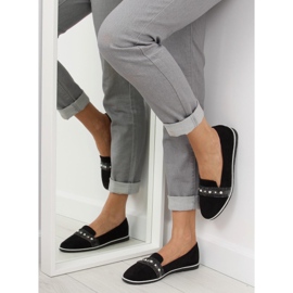 Mokasyny lordsy czarne JN-181 Black 1