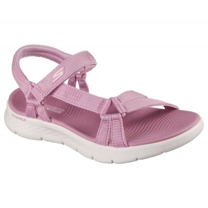 Sandały Skechers Go Walk Flex Sandal – Sublime W 141451-MVE różowe 1
