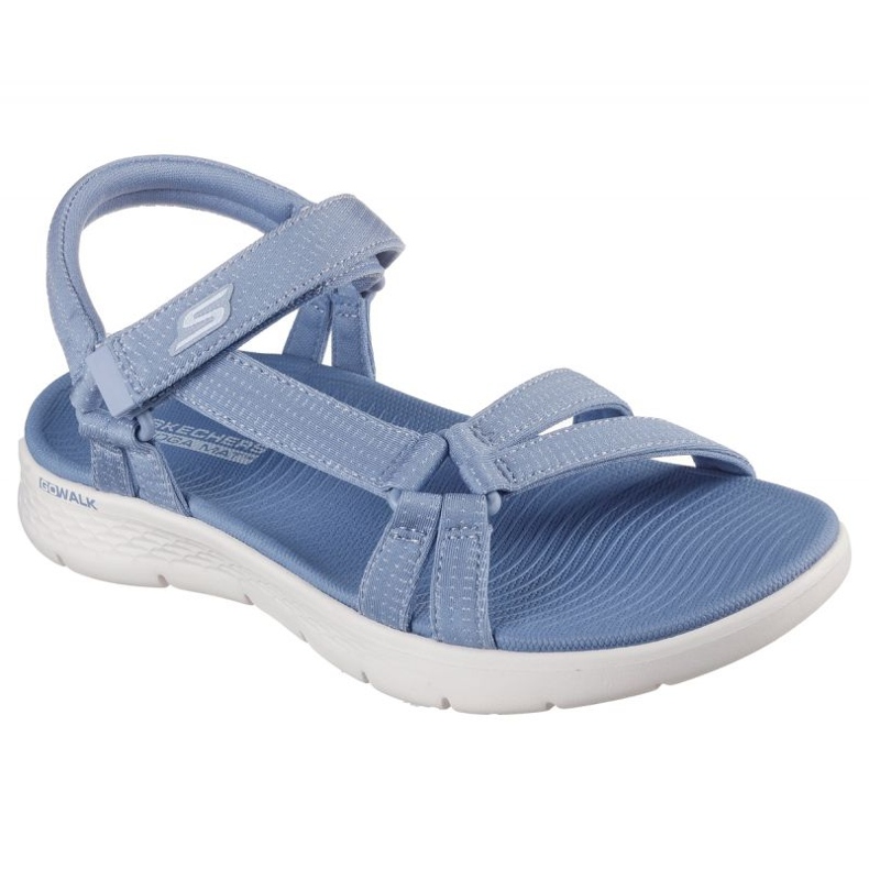 Sandały Skechers Go Walk Flex Sandal – Sublime W 141451-BLU niebieskie 1