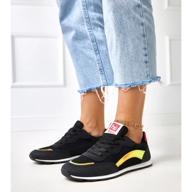 Czarne sportowe sneakersy Caviour 1