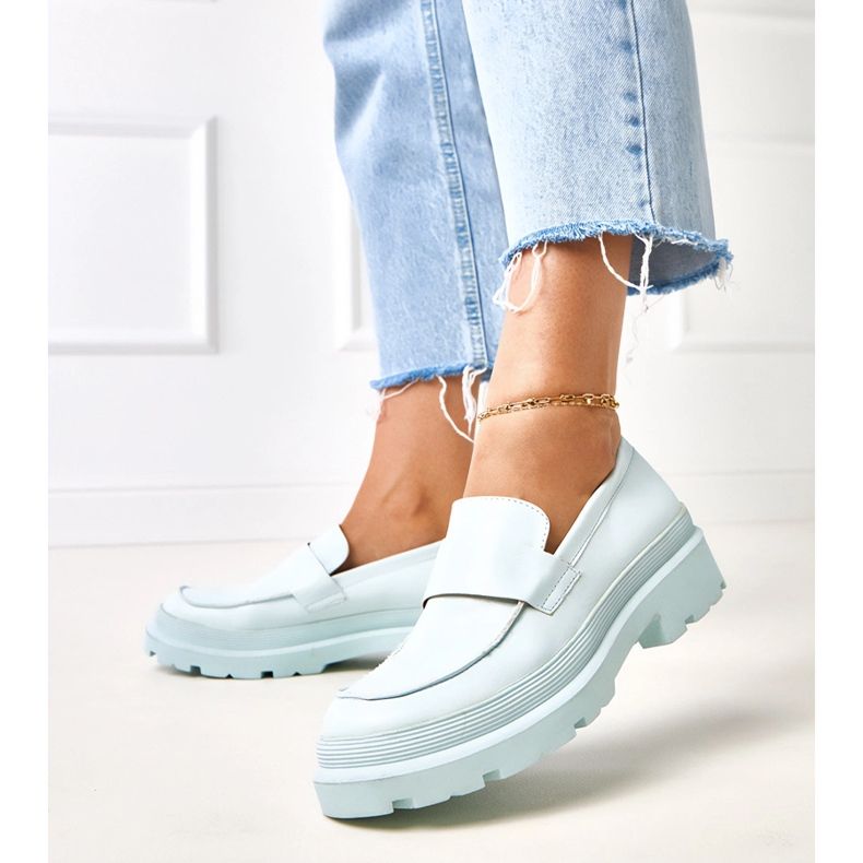 Niebieskie mokasyny z ekoskóry Seraphin 1