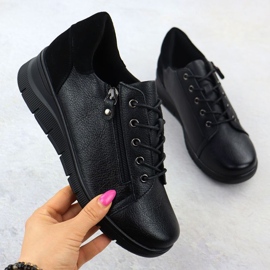 Półbuty na koturnie Vinceza W 39964 JAN411A czarne 1