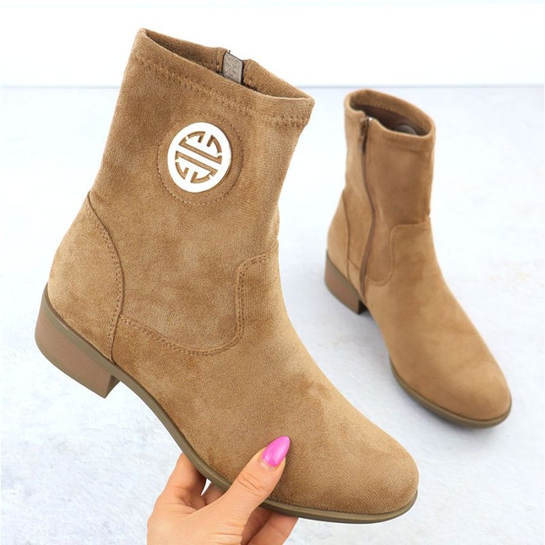 Botki zamszowe Jezzi W 198-28 JEZ432C 1