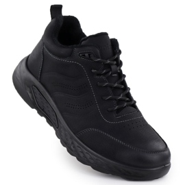 Trapery męskie ocieplane czarne Unisoft 25MN16-9275 1