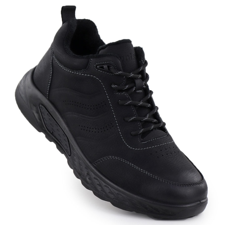 Trapery męskie ocieplane czarne Unisoft 25MN16-9275 1