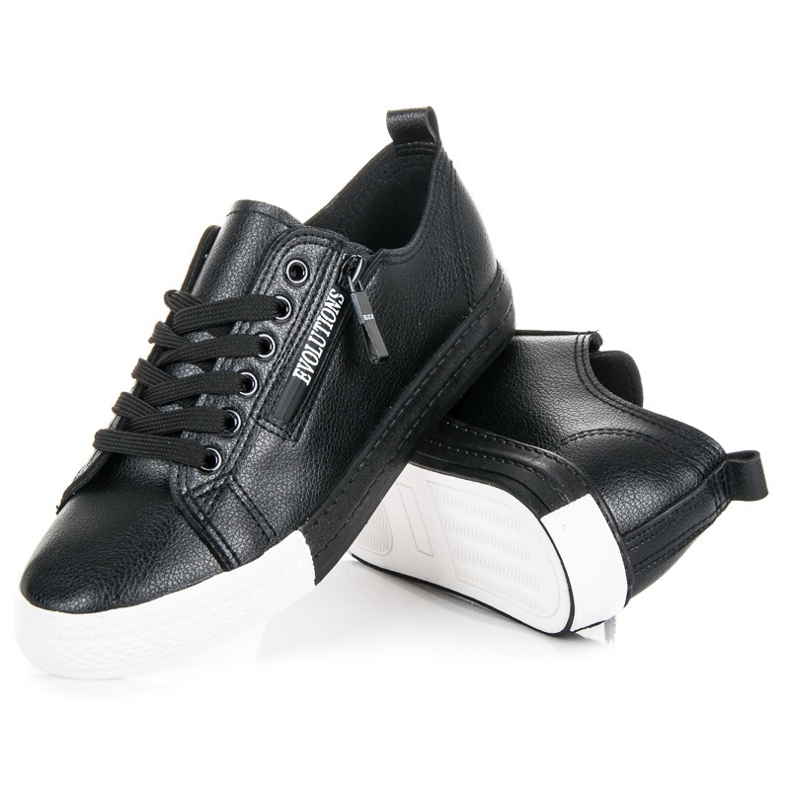 Trampki Na Platformie czarne 2